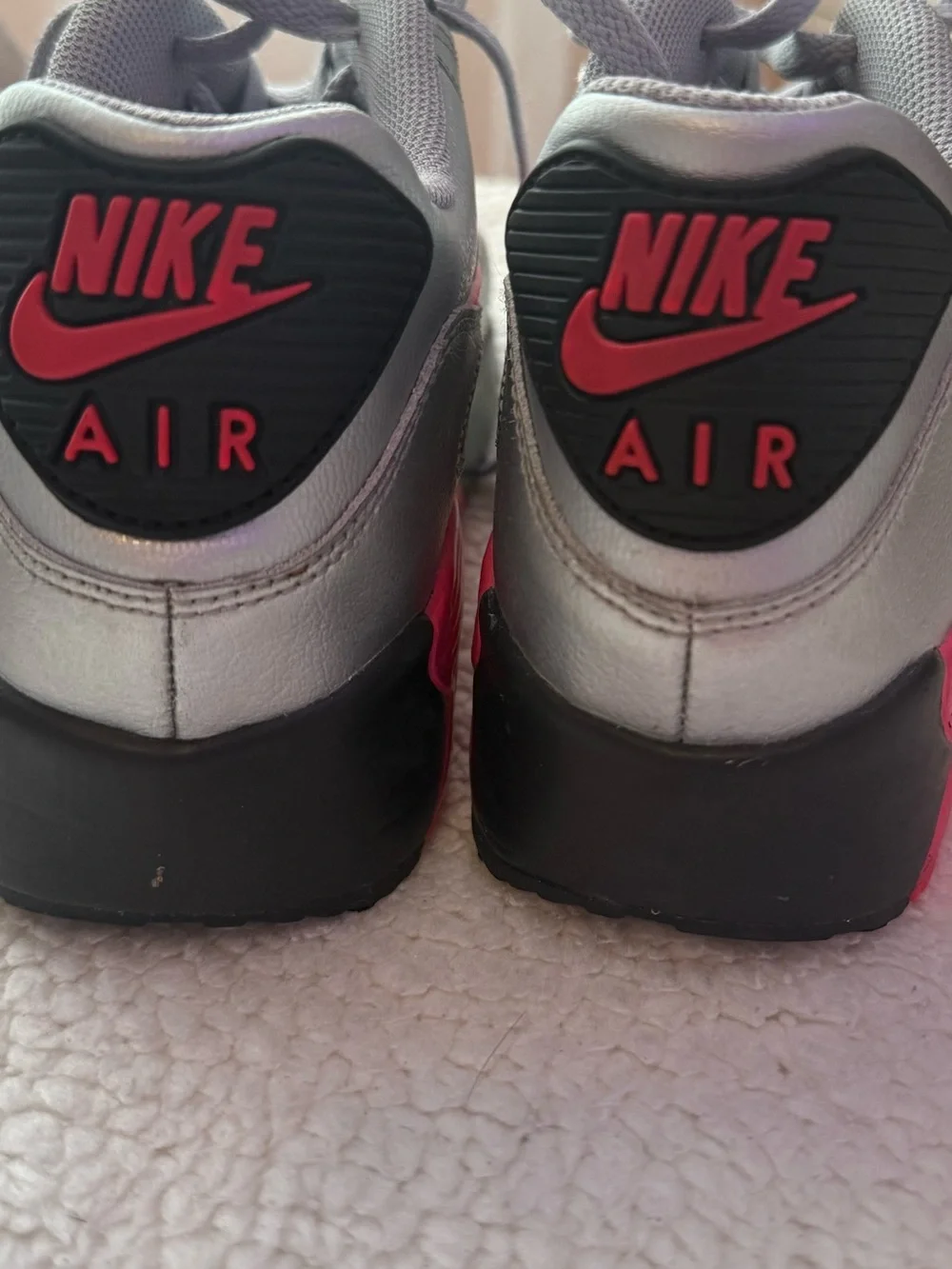Nike Kids Silver and Pink Air Max Sneakers